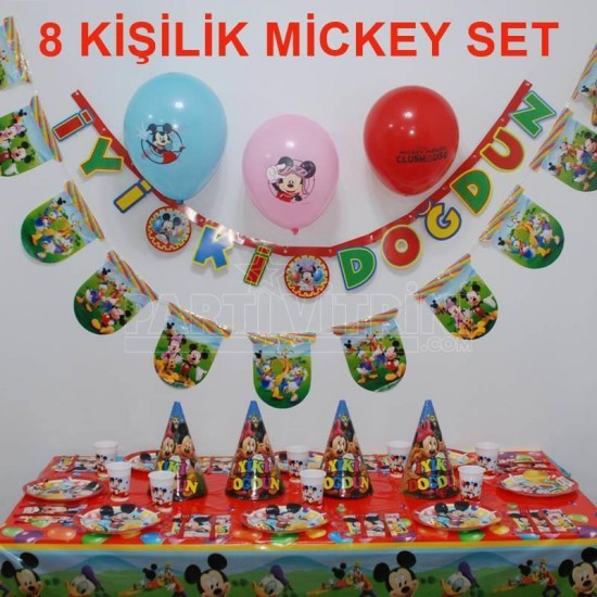 Mickey Mouse Temalı Konsept Parti Seti