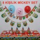 Mickey Mouse Temalı Konsept Parti Seti