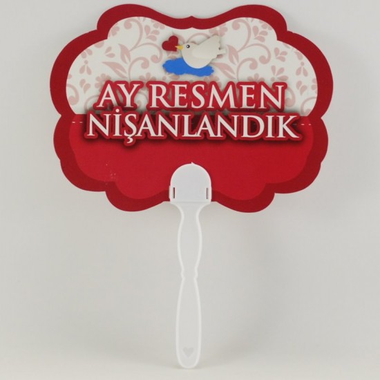 Ay Resmen Nişanlandık Kuşlu Konuşma Balonu