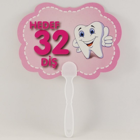 Hedef 32 Diş Kız Bebek Pembe Konuşma Balonu