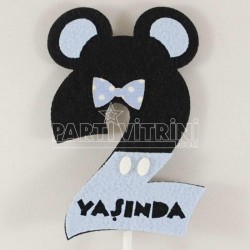 Mickey Mouse 2 Yaşında Keçe Konuşma Balonu