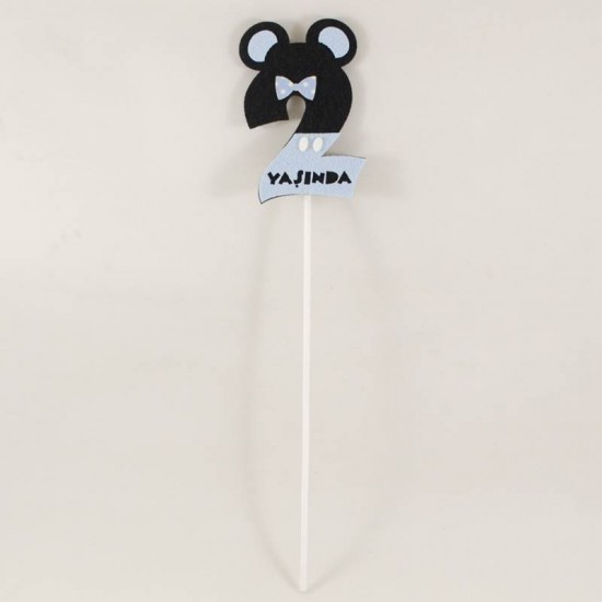 Mickey Mouse 2 Yaşında Keçe Konuşma Balonu