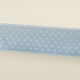 Mavi Beyaz Puantiyeli Saten Kurdela 2 Cm. X 10 Metre