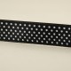 Siyah Beyaz Puantiyeli Saten Kurdela 2 Cm. X 10 Metre