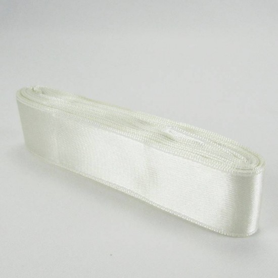 Krem Renk Saten Kurdela 3 Cm. X 10 Metre
