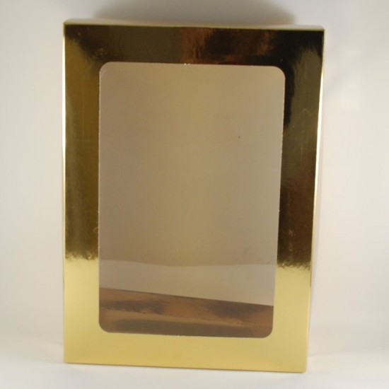 Gold Renk Asetat Kapaklı Kutu 28x20x9 Cm