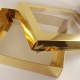 Gold Renk Asetat Kapaklı Kutu 28x20x9 Cm