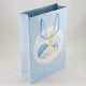 Erkek Bebek Resimli Mavi Karton Çanta 17X25 Cm 10 Adet