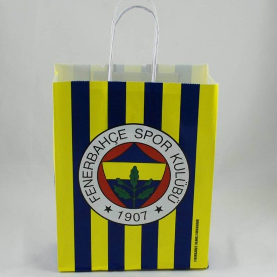 Fenerbahçe Lisanslı Karton Çanta 18X24X8 Cm 12 Adet