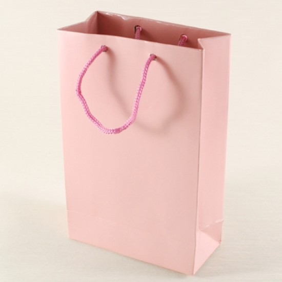 Pembe Renk Karton Çanta 17X11X5 Cm 10 Adet