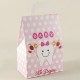 İlk Dişim Diş Görselli Pembe Puantiyeli Karton Çerez Ve Şekerlik
