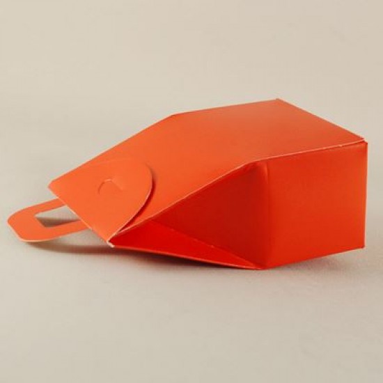 Kırmızı Renk Karton Çerez Ve Şekerlik 11x7x4.5 cm 10 Adet