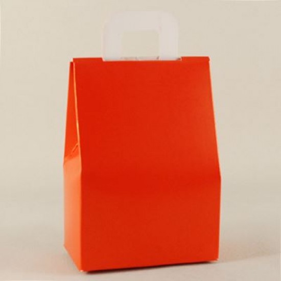 Kırmızı Renk Karton Çerez Ve Şekerlik 11x7x4.5 cm 10 Adet