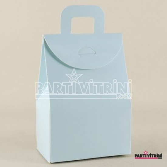 Mavi Renk Karton Çerez Ve Şekerlik 11x7x4.5 cm 10 Adet