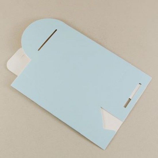 Mavi Renk Karton Çerez Ve Şekerlik 11x7x4.5 cm 10 Adet