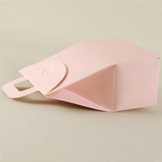 Pembe Renk Karton Çerez Ve Şekerlik 11x7x4.5 cm 10 Adet