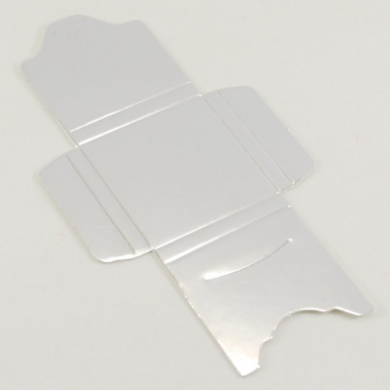 Gümüş Renk Tekli Madlen Çikolata Kutusu