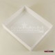 Beyaz Renk Asetat Kapaklı Kutu 15x13x3 Cm