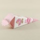 Kız Bebek Pembe Baby Shower Şeker Külahı 12x4 cm 10 Adet