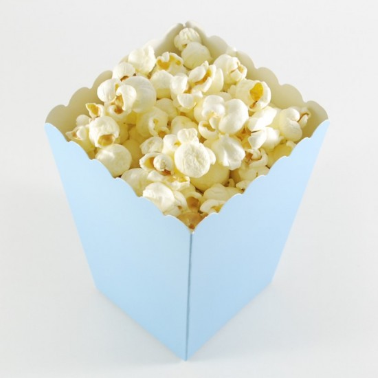Mavi Popcorn Kovası 8 Adet Parti Malzemeleri