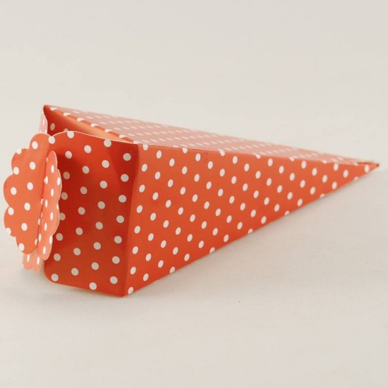 Mevlüt Külahı Düz Kırmızı Puantiyeli 12.5x4.5 cm 10 Adet