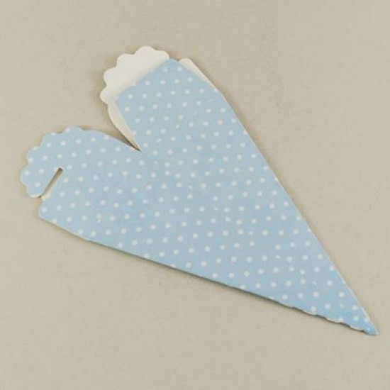 Mevlüt Külahı Düz Mavi Puantiyeli 12.5x4.5 cm 10 Adet