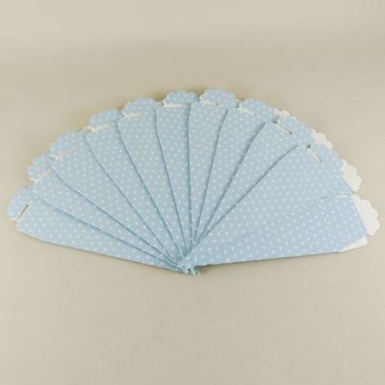 Mevlüt Külahı Düz Mavi Puantiyeli 12.5x4.5 cm 10 Adet