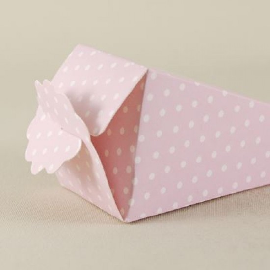 Mevlüt Külahı Düz Pembe Puantiyeli 12.5x4.5 cm 10 Adet