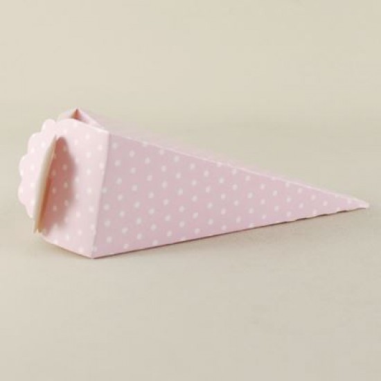 Mevlüt Külahı Düz Pembe Puantiyeli 12.5x4.5 cm 10 Adet