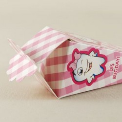 Mevlüt Külahı Pembe Pötikareli Diş Resimli 12x4 cm 10 Adet