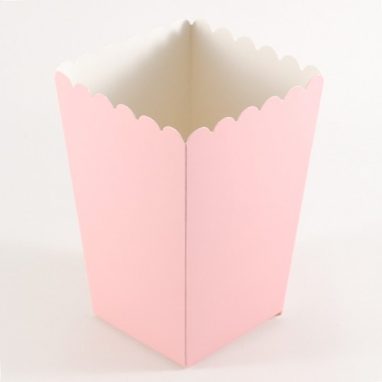 Pembe Popcorn Kovası 8 Adet Parti Malzemeleri
