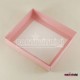 Pembe Renk Asetat Kapaklı Kutu 15x13x3 Cm