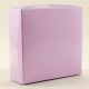 Lila Renk Asetat Kapaklı Karton Kutu 8x8x3 Cm