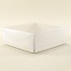 Beyaz Renk Asetat Kapaklı Kutu 8x8x3 Cm 10 adet
