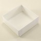 Beyaz Renk Asetat Kapaklı Kutu 8x8x3 Cm 10 adet