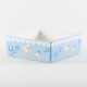 Erkek Bebek Baby Shower Kuzulu Asetat Kapaklı Kutu 8x8x3 Cm