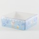 Erkek Bebek Baby Shower Kuzulu Asetat Kapaklı Kutu 8x8x3 Cm