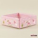 Kız Bebek Baby Shower Asetat Kapaklı Kutu 8x8x3 Cm