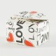 Love Popart Desenli Karton Lokum Kutusu 4x3x2.5 Cm