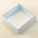 Mavi Üzerine Kalp Puantiyeli Asetat Kapaklı Kutu 9x9x3 Cm