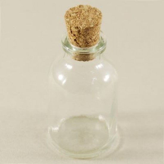 Mantar Tıpalı Cam Sunum Şişesi  3 cm x 6 cm (20 cc)