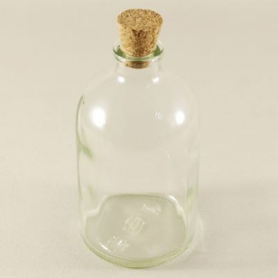 Mantar Tıpalı Cam Sunum Şişesi  5 cm x 9.5 cm (100 cc)