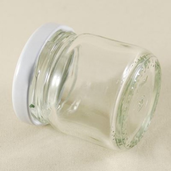 Metal Kapaklı Cam Sunum Kavanozu  4 cm x 5 cm (40 cc)