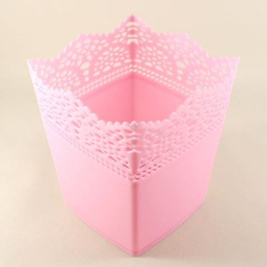 Pembe Kare Plastik Sunum Kovası