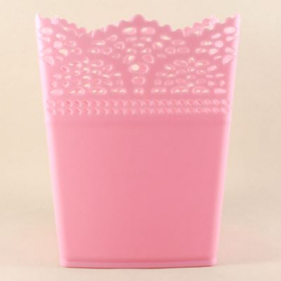 Pembe Kare Plastik Sunum Kovası