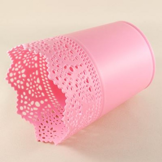 Pembe Yuvarlak Plastik Sunum Kovası