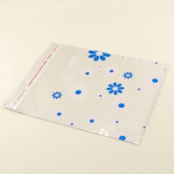 Çiçek Figürlü Metalize Hediye Paketi 12 X 17 Cm 100 Adet