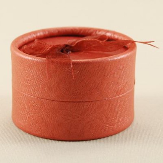 Kırmızı Yuvarlak Şeker Ve Yüzük Kutusu 5.5x3.5 cm