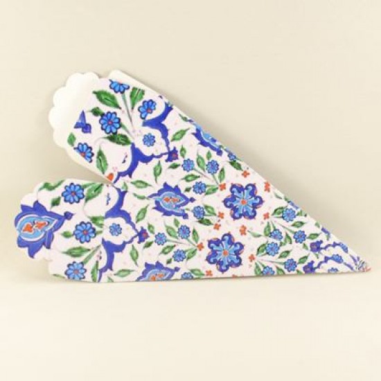 Mevlüt Külahı Karışık Çiçek Desenli 17x6 cm 10 Adet