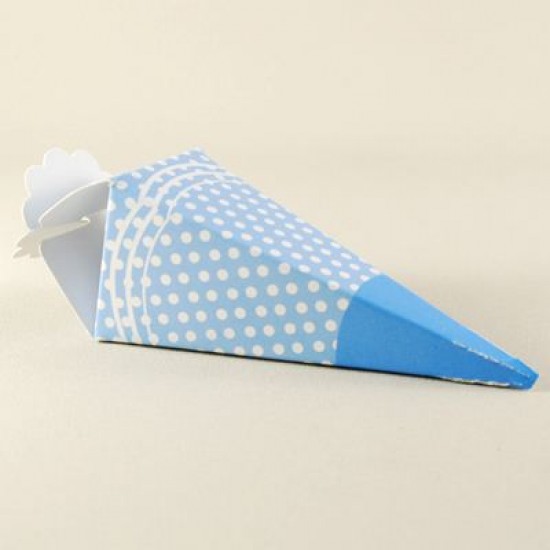 Mevlüt Külahı Mavi Beyaz Puantiyeli 11x4 cm 10 Adet